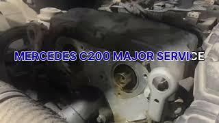 Mercedes Benz C200 Major Service (Best German car Workshop in Dubai)