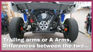 A Arm rear suspension, how it's different from trailing arms.