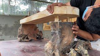 Unique Furniture Made From Tree Stumps And Logs // Tree Stump and Tree Trunk Furniture