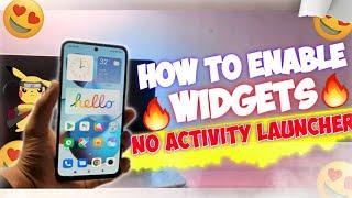 ENABLE MIUI 13 Widgets On Home Screen In Any Xiaomi Device  NO ROOT / NO ACTIVITY LAUNCHER 