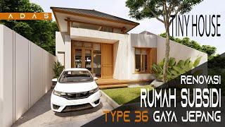 renovasi rumah subsidi type 36 II gaya jepang