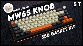 NEW MW65 Knob Build - Gasket Acrylic Keyboard MMD Cream Carbon Retro Keycaps | Samuel Tan