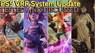 PS5 VRR System Update :- All games with Variable Refresh Rate (VRR) on PS5