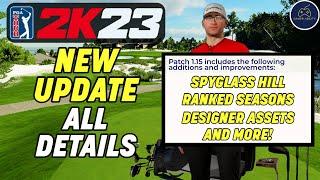 PGA TOUR 2K23 NEW UPDATE 1.15 - Everything We Know!