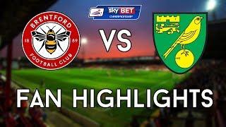 Brentford vs Norwich City 27/1/18 - Fan Highlights