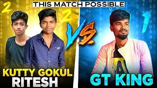 Challenge Accepted| Kutty Gokul & Ritesh Gaming Vs Gaming Tamizhan | 2 Vs 1 Best Clash Squad Match