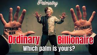 Billionaire Vs Common Man Palm Analysis | Nakshatra Masters | Palm Reading Expert #palmistry