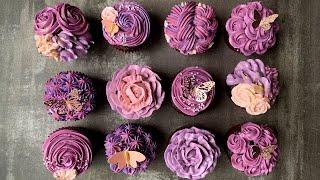 Trendy Buttercream Cupcakes | Cupcake Piping Techniques and Ideas