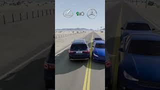 Lexus LX500 vs Mercedes Benz GLS #beamng #beamngdrive #beamngcrashes