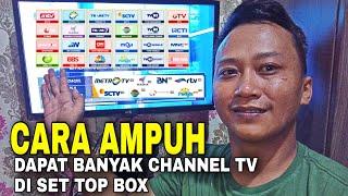 Cara Mencari Channel TV di Set Top BOX dari awal antena sampai dapat Banyak siaran digital