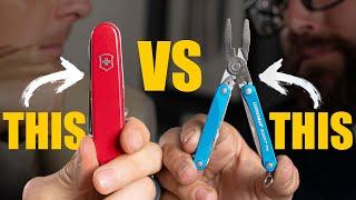 We Switched Multitools For A Month And Hated It! || Leatherman VS Victorinox EDC Tool Comparison