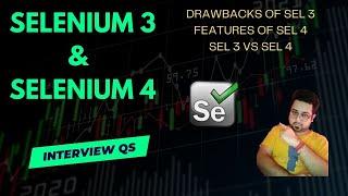 Selenium 3 and Selenium 4  | Features of Selenium 4 | Cons of Selenium 3 | Selenium 3 vs Selenium 4
