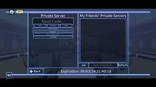 Free AUT private server code (EXPIRED,BUYING LATER )