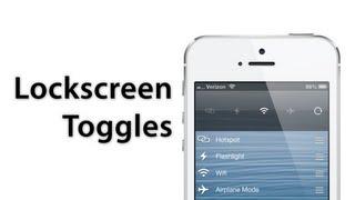 [Cydia Tweak] LockscreenToggles - Useful Toggles Hidden On The Lock Screen