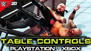 WWE 2K20 How To Lay Your Opponent On A Table & How To Stack 2 Tables