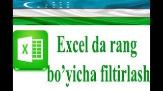 Excel da rang bo'yicha filterlash