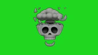 Skull emoji effect with Green Screen video.... #trollface #troll #skullemoji