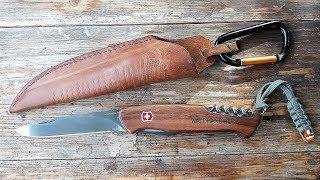 Waldhandwerk Knife Sheath Idea - SAK as Single Bushcraft Knife