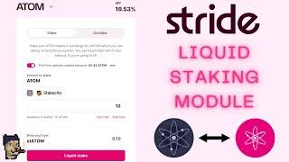 Liquid Stake ATOM using LSM on Stride | Cosmos DeFi Tutorial