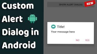 Alert Dialog Box in Android Studio | Android Tutorials