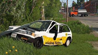 Student Driver Fails & Crashes 10 | BeamNG.drive