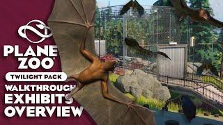  Overview of the new Egyptian Fruit Bats & Walkthrough Exhibits | Planet Zoo