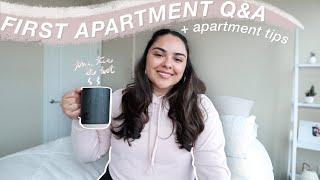 FIRST APARTMENT Q&A | everything you need to know before moving out on your own! (apartment tips)