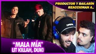 LIT Killah, Duki - Mala Mía (Vídeo) |  Reacción Productor y Bailarín  | #NeckeYBisweik