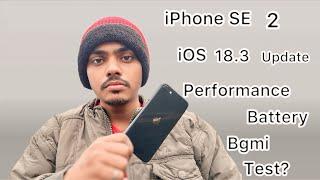 iPhone SE 2 ios 18.3 update review after 1 week Bgmi performance,battery,camera￼