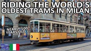 THE WORLD'S OLDEST TRAMS / RIDING LINE 1 IN MILAN ITALY