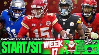 2024 Fantasy Football - MUST START or MUST SIT Week 17 – RBs, WRs, QBs, TEs, ALL TEAMS!