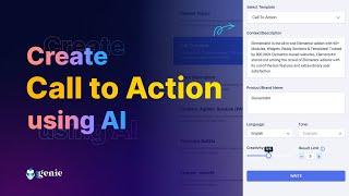 How to Generate a Call to Action Button in WordPress using Ai || GetGenie