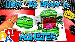 How To Draw A Watermelon Monster - Folding Surprise