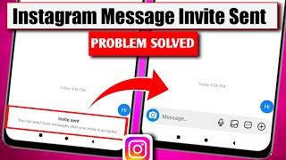 Instagram invite sent problem | Invite sent instagram message kaise hataye | Invite sent instagram