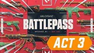 Valorant - ACT 3/SEASON 1 BATTLE PASS (ALL SKINS/ITEMS)