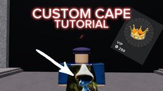 How to make a CUSTOM cape in Roblox The strongest battleground (TUTORIAL)