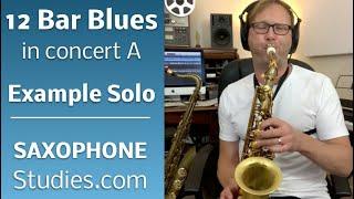 12 Bar Blues in Concert A - Example Solo