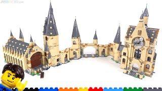 COMBINED! LEGO Hogwarts Clock Tower + Great Hall + Whomping Willow