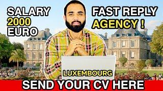 Sponsored Luxembourg Jobs Website | Luxembourg Country Work Visa | Europe | Online Apply