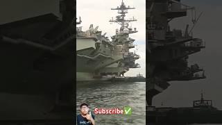 The US Navy has very large and complete aircraft carriers #military #ship #navy #shorts