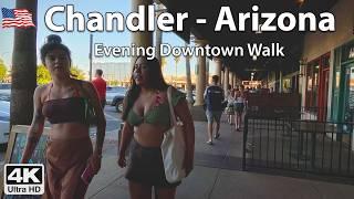 Phoenix Valley  Downtown Chandler, Arizona  4K Virtual Walking Tour, USA