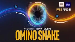 After Effects Omino Snake Free Plugin Tutorial Easy Air Flow l Omino Snake 무료 플러그인 튜토리얼