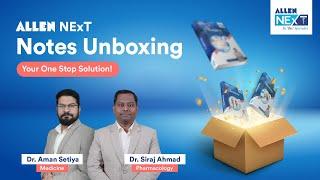 Unboxing ALLEN NExT Specialist Curated Notes | अब होगी Preparation आसान #inicet #neetpg #fmge2023