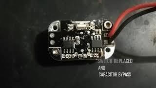 Gaciron V9CP-800 Assembly (Switch replaced and capacitor bypassed)