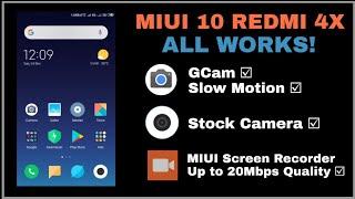 [MIUI 10][Redmi 4x] Stock Camera + GCam With Slow Motion All Works!