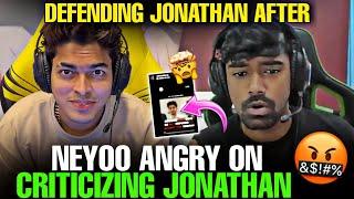Neyoo Angry Defending Jonathan After |#godlike #godl #bgmi #bgis #bgminews #godlikenews #jonathan