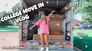 COLLEGE APARTMENT MOVE IN VLOG 2020 | university of oklahoma