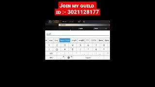 How to join youtubers guild. Gys join my guild Id is given. #shorts#shortsfeed#youtuber_ guild#guild