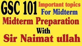 GSC101 Midterm Preparation With Sir Naimat ullah|100% Success|GSC 101|Midtem|Mid Term|VU.