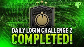 Daily Login challenge 2 SBC Completed - Help & Cheap Method - Fifa 22